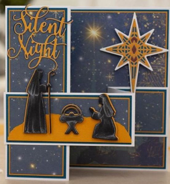 Crafters Companion - Metal Die Nativity - O' Holy Night Metal  OHN-MD-NATIVITY