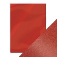 Tonic Studios - pearlescent card - Red velvet 5 sh A4 9506e