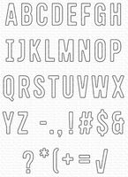 My Favorite Things - Die-namics -  Letterboard Alphabet Die-namic MFT-2623