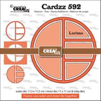 Crealies - Cardzz - Frame & inlay Larissa CLCZ592 11,5x11,5cm