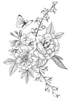 Spellbinders -  BetterPress - Butterfly Bouquet Press Plate BP-015