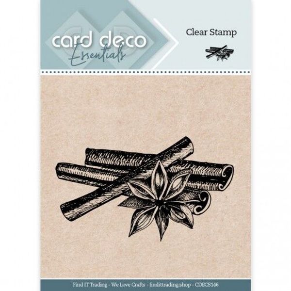 Card Deco Essentials - Essentials Clear Stamps - Cinnamon