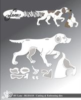 By Lene - Cutting & Embossing Die - Hunting Dog  BLD1610