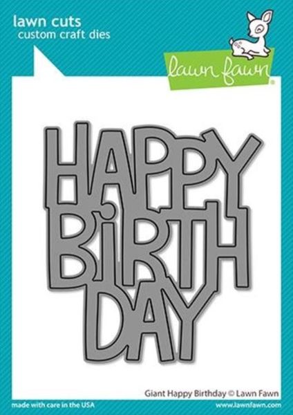 Lawn Fawn - Dies - Giant Happy Birthday LF2612