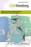 CraftEmotions - Metal corners type 1 - silver 8 pcs 20mm