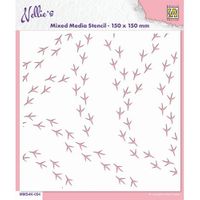 Nellies Choice - Mixed Media Stencils - Bird Feet MMS4K-054