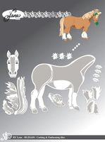 By Lene - Cutting & Embossing Die - Horse  BLD1630