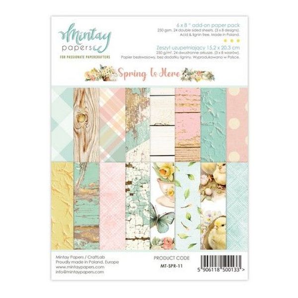 Mintay - 6 x 8 Add-On Paper Pad - Spring Is Here MT-SPR-11