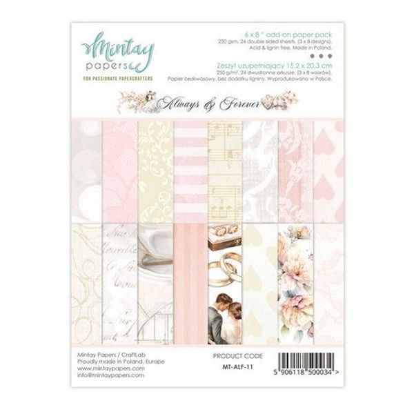 Mintay - 6 x 8 Add-On Paper Pad - Always & Forever MT-ALF-11