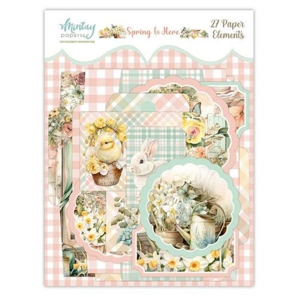 Mintay - Paper Elements - Spring Is Here, 27 pcs MT-SPR-LSCE