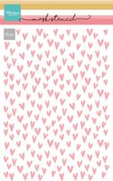 Marianne D - Mask Stencil A5 Hearts PS8151