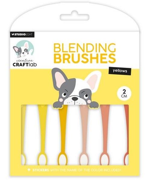 Studio Light -  Ink Blending Brushes 2cm 6pcs nr.10 Yellow