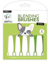 Studio Light -  Ink Blending Brushes 2cm 6pcs nr.11 Green