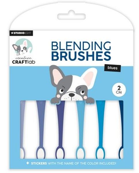 Studio Light -  Ink Blending Brushes 2cm 6pcs nr.12 Blue