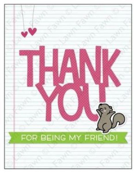 Lawn Fawn - Dies - Giant Thank you LF2692