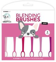 Studio Light -  Ink Blending Brushes 2cm 6pcs nr.15 Rosa