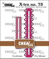 Crealies CLXtra73 - Gift card sliders B 12x65 - 19x100 mm