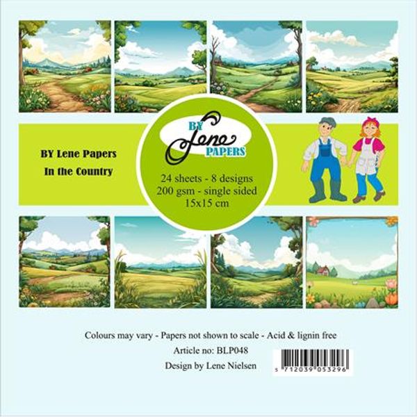 By Lene - Paper pad 15x15 - In the Country BLP048
