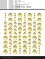 Simple and Basic - Enamel Dots - Metallic Pale Gold - Matte  SBA031