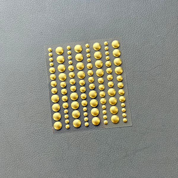 Simple and Basic - Enamel Dots - Metallic Pale Gold - Matte  SBA031