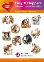 Easy 3d toppers - Beautiful Horses  HC13940
