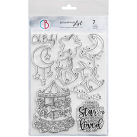 Ciao Bella - Clear stamps set 6x8 - Lullaby´s carousel  PS8100