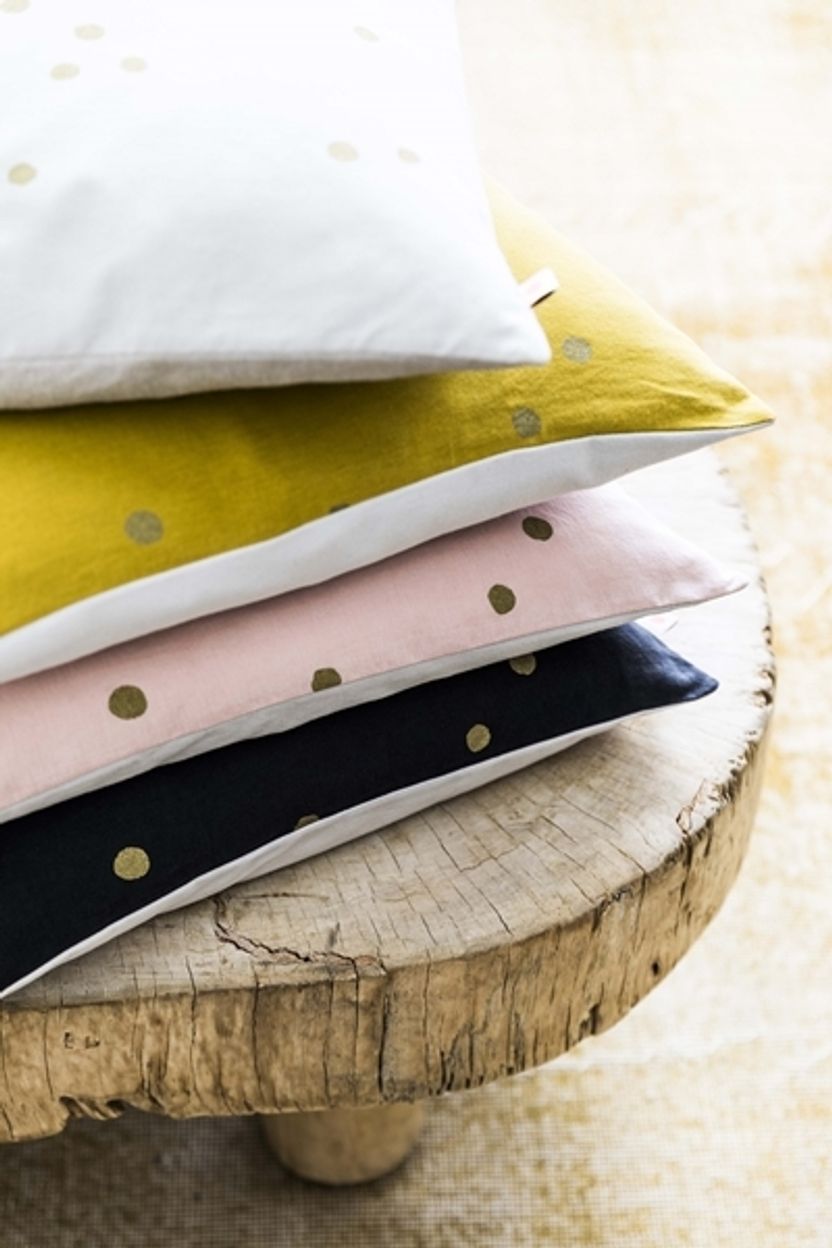 Pillow Case Dots Biscuit 50x50cm