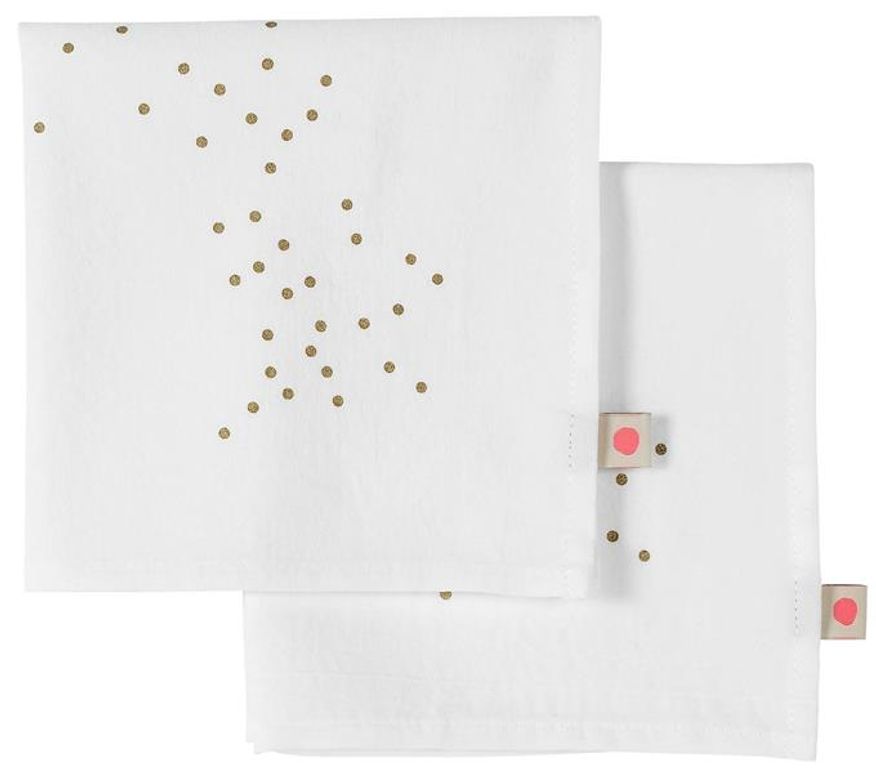 Servett vit set med 2