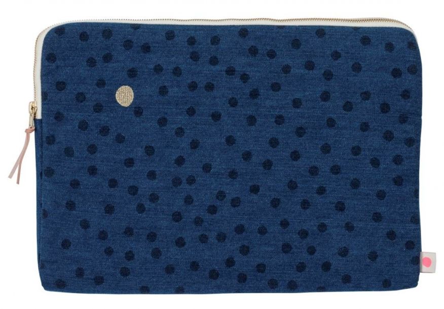 Datorfodral 15 tum bl&aring; prickig