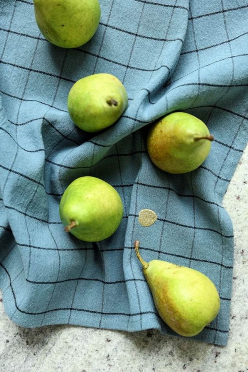 K&ouml;kshandduk Rutig Bl&aring;