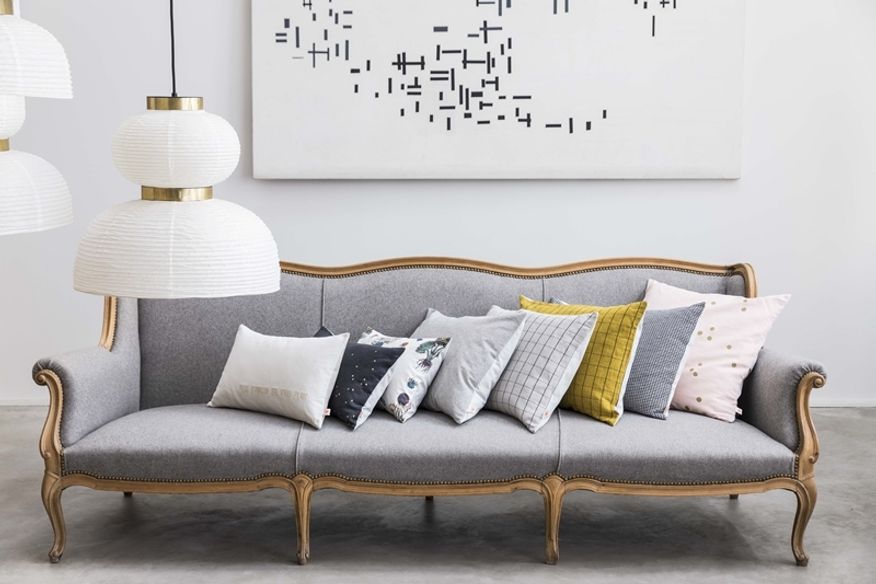 Pillow Case Dots Biscuit 50x50cm