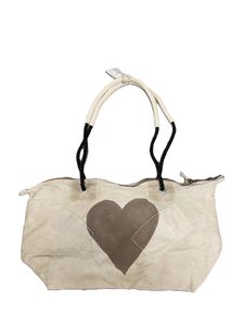 Stor Weekendv&auml;ska Vintage, Hj&auml;rta Beige | Sufraco House of Fine Brands