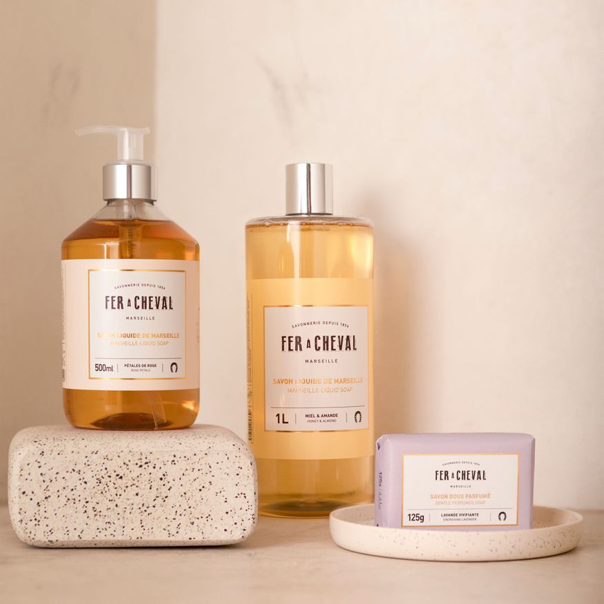 Flytande Marseille Tv&aring;l Refill 1000ml Honey & Almond | Sufraco House of Fine Brands