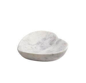 Tvålfat Vit Marmor hjärta | Sufraco House of Fine Brands
